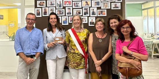 Foto di gruppo con l'assessore Lorenza Rosso