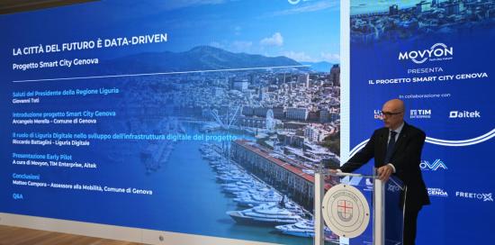 L'intervento dell'assessore Campora durante la presentazione del progetto