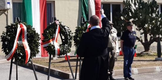 Cerimonia in ricordo del combattimento a Cremeno-Benedizione