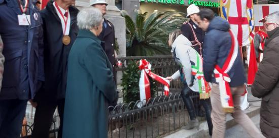 Commemorazione Balilla-Deposizione corona di alloro