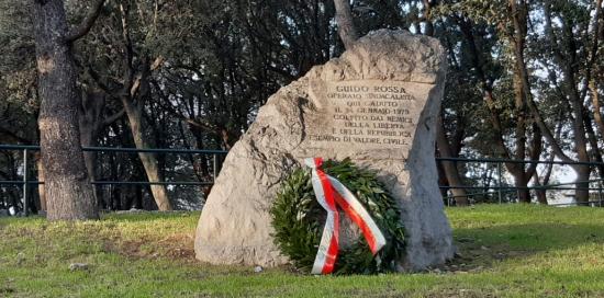 Commemorazione Guido Rossa in via Fracchia-Cippo