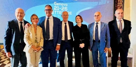 presentazione salone nautico - foto di gruppo