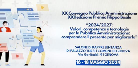 manifesto con titolo e grafica