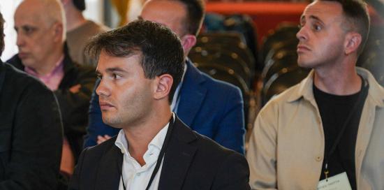 A sinistra Davide Manerba di Anci Giovane Liguria