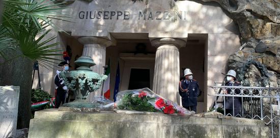 Il mausoleo di Mazzini a Staglieno