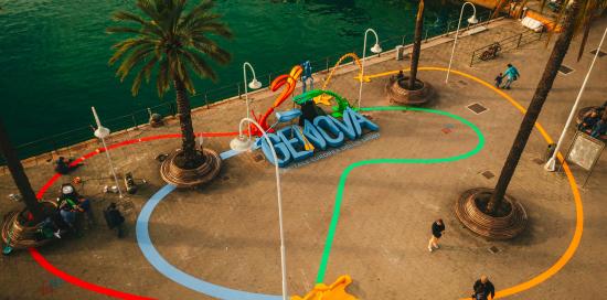 Installazione Genova 2024, ripresa panoramica