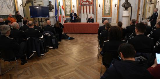 Il Salone durante la conferenza stampa