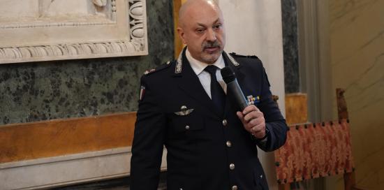 Il comandante Gianluca Giurato