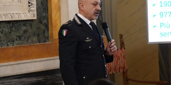 Il comandante Gianluca Giurato