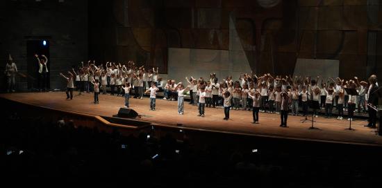 Spettacolo al teatro Carlo Felice delle scuole infanzia comunali a indirizzo musicale