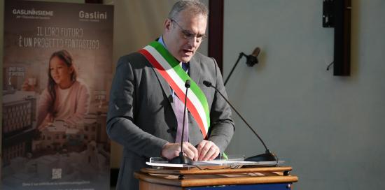 L'intervento del facente funzioni sindaco Pietro Piciocchi