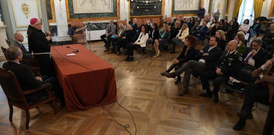 Visita Mons. Tasca a Tursi-Salone di Rappresentanza