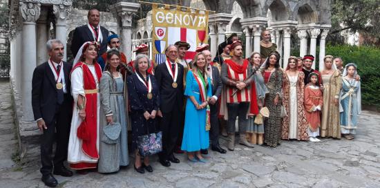 Deposizione corone d'alloro a Porta Soprana-Bordilli, Daccà, Figuranti