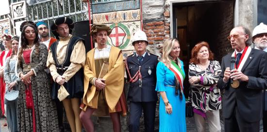 Deposizione corone d'alloro a Porta Soprana-Bordilli, Saiano, Daccà