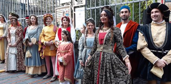 Deposizione corone d'alloro a Porta Soprana-Figuranti