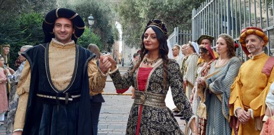 Deposizione corone d'alloro a Porta Soprana-Figuranti