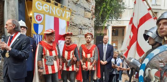 Deposizione corone d'alloro a Porta Soprana-Figuranti