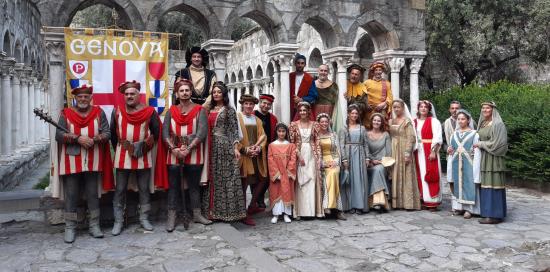 Deposizione corone d'alloro a Porta Soprana-Figuranti Deposizione corone d'alloro a Porta Soprana-Figuranti