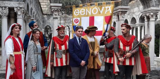 Deposizione corone d'alloro a Porta Soprana-Figuranti, Pesce Maineri Deposizione corone d'alloro a Porta Soprana-Figuranti, Pesce Maineri