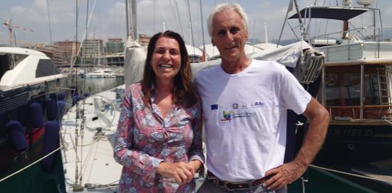 Esperienza ragazzi disabili sulla New Zealand Endeavour-Assessore Rosso ed Ezio Tavasani