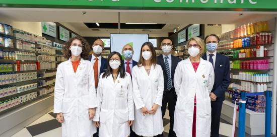 Inaugurazione Farmacia Terminal con l'assessore Matteo Campora