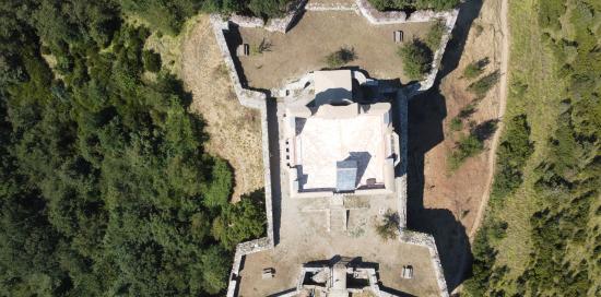 Foto dall'alto di Forte Puin Foto dall'alto di Forte Puin