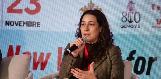 La assessora Francesca Coppola alla Genova Smart Week_ph Bardelli