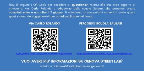 Volantino Genova Street Lab con doppio Qr-Code