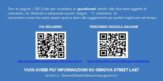 Volantino Genova Street Lab con doppio Qr-Code