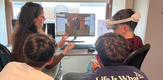 Demo con tre bimbi alla Casa delle Tecnologie Emergenti di Pra'