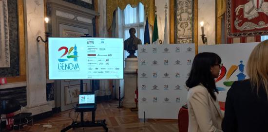 Il roll-up di Genova 2024 e gli sponsor della manifestazione 2