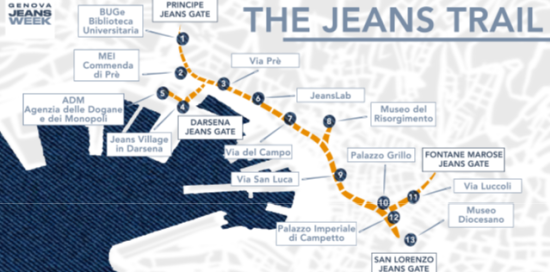 Genova Jeans Week Concorso Vetrine-Mappa