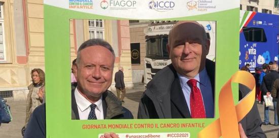 Giornata mondiale contro il cancro infantile-Carmelo Cassibba e Francesco Massa