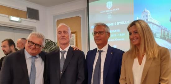 Hotel Bristol Palace, annuncio ottenimento 5a stella-Sartori, Vanetti, Ferrando, Bianchi