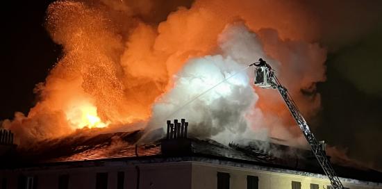 Incendio in via Piacenza, foto di Roberta Serafini