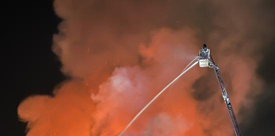Incendio in via Piacenza, foto di Roberta Serafini
