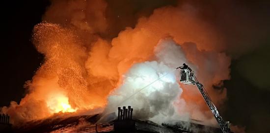 Incendio in via Piacenza, foto di Roberta Serafini