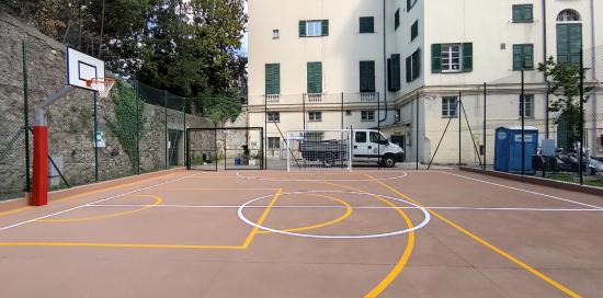 campo sportivo Villa Carrega - particolare