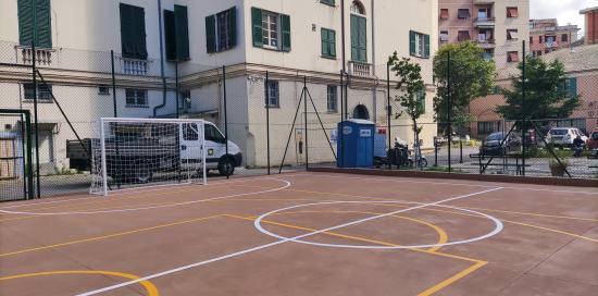 campo sportivo Villa Carrega - particolare