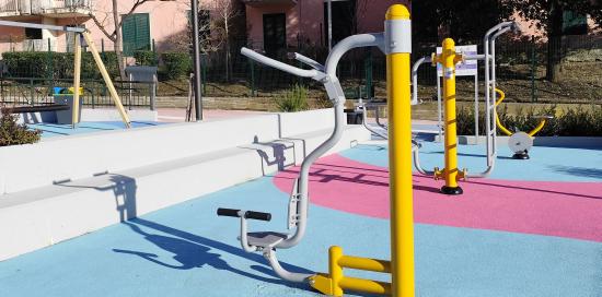 Un'immagine del nuovo complesso sportivo di via Novella