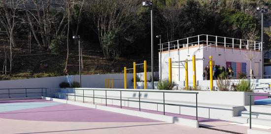 Un'immagine del nuovo complesso sportivo di via Novella