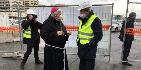 Il sindaco con il vescovo
