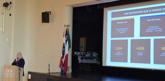 Un momento di un incontro con tour operator e stampa specializzata in Canada Un momento di un incontro con tour operator e stampa specializzata in Canada