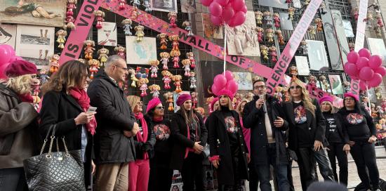 Wall of dolls