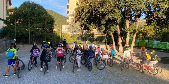 Il Bicibus dell'Istituto Comprensivo Molassana e Prato (foto di repertorio)