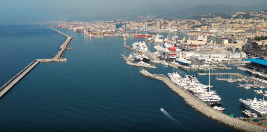 Immagine porto di Genova (screen tratto da video Autorità di sistema portuale Mar Ligure occidentale)