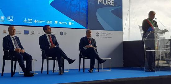 Inaugurazione 63° Salone Nautico Internazionale--Cecchi, Salvini, Bucci