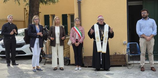 Inaugurazione Polo Semeria-Benedizione da parte dell'arcivescovo Tasca