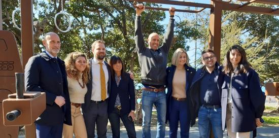 Inaugurazione area calistenica Quinto-Gruppo 