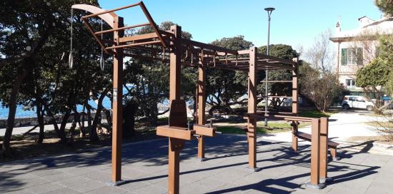 Inaugurazione area calistenica Quinto-Struttura calistenica